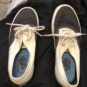 White and Black Vans